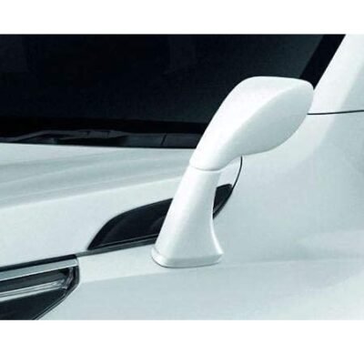 Lion Car Bonnet Front Fender Rear Side Mirror Wide Angle View Mirror Compatible for All Cars – White, Pack of 1