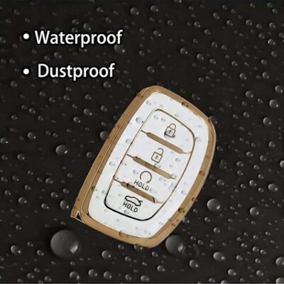 Smart Key Remote Case Covers Smart 2 White [ for Hyun-dai Alcazar | Creta | Venue | Elantra | Tucson | i20 | i10 ]