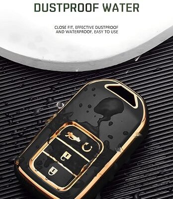 TPU Smart Key Remote Case Cover [ for Hon-da City | Civic | Jazz | Brio | Amaze | Cr-v | Wr-v | Br-v | Mobilio ] Smart 1(Black)