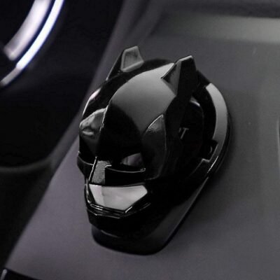 Engine Start Stop Button Cover Push to Start Button Ignition Cover Universal Button Decoration Ring (Black Bat)