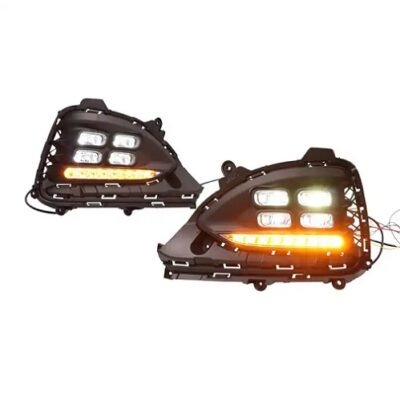 DRL Led Lights + Fog Lamp with Indicator for Hyundai Elite I20 (Model Year : 2018-2020)