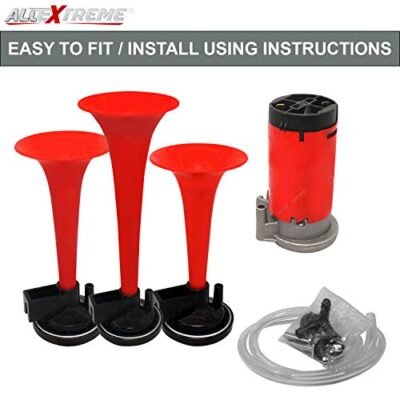 Car/Bikes Air Horn with 12 Volt Air Compressor